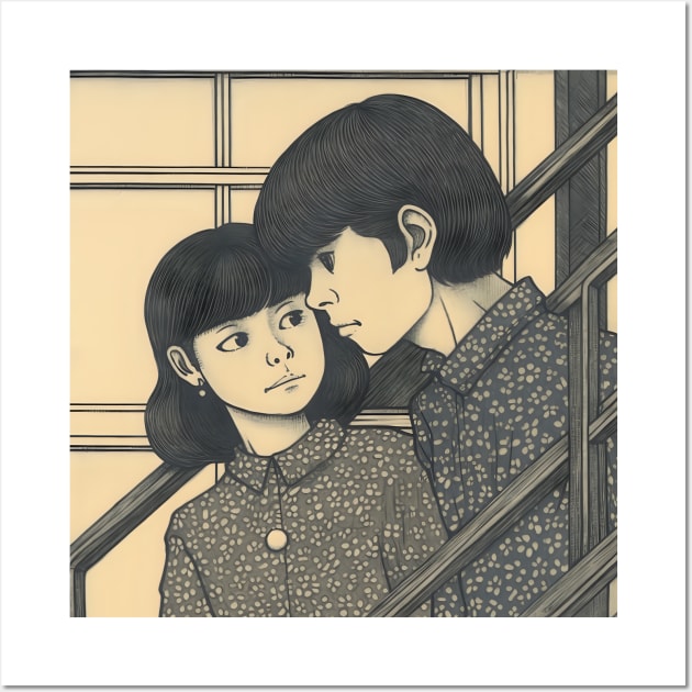 Retro Young Couple Wall Art by KOTYA